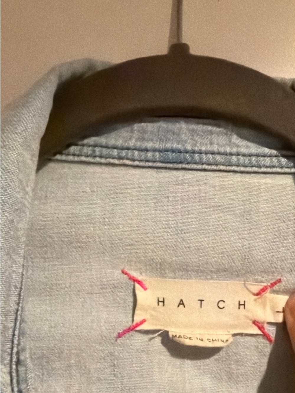 Hatch Light Blue Denim Snap-Front Shirt - Picture 5 of 5